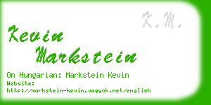 kevin markstein business card